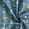 Tela de algodón Cretona Formas abstractas – azul gris,  thumbnail number 3