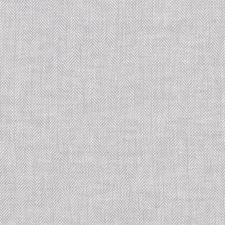 Mezcla de lino y algodón Espina de pescado – gris claro,  image number 1