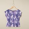 Tela de jersey de viscosa Pinceladas – blanco/azul lila,  thumbnail number 5