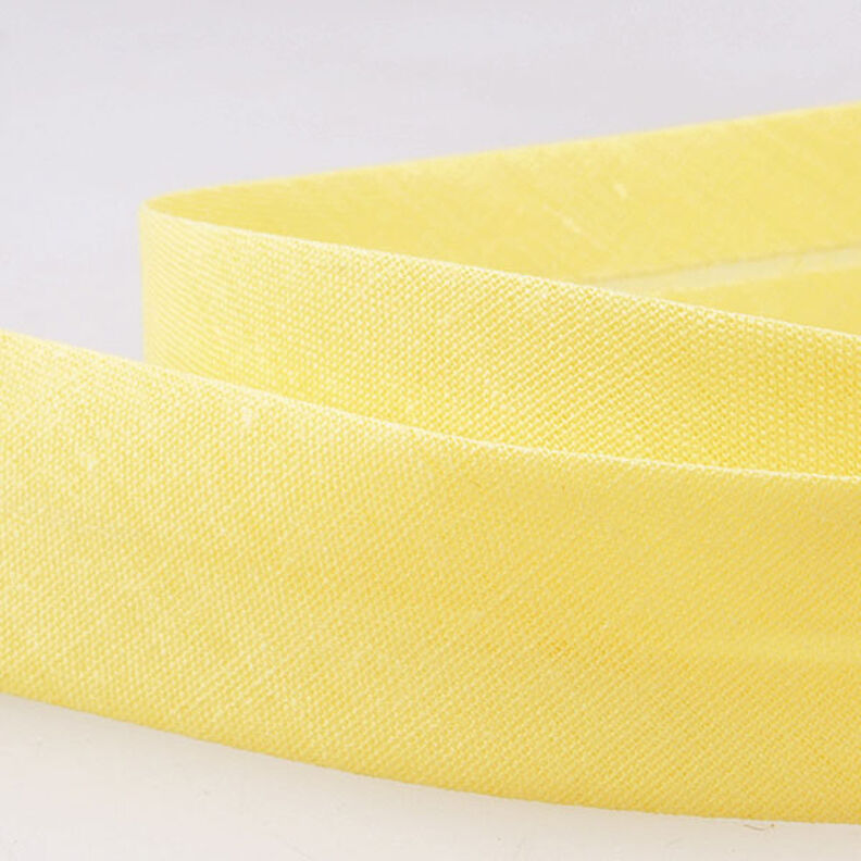 Cinta al biés Polycotton [20 mm] – amarillo,  image number 2