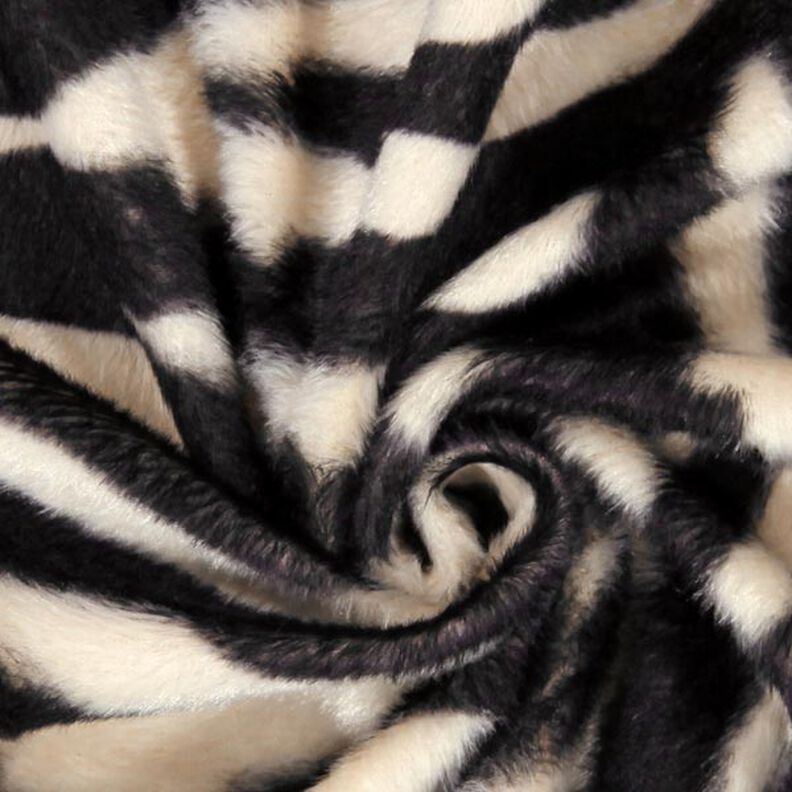Imitación de piel de animal cebra – crema/negro,  image number 2