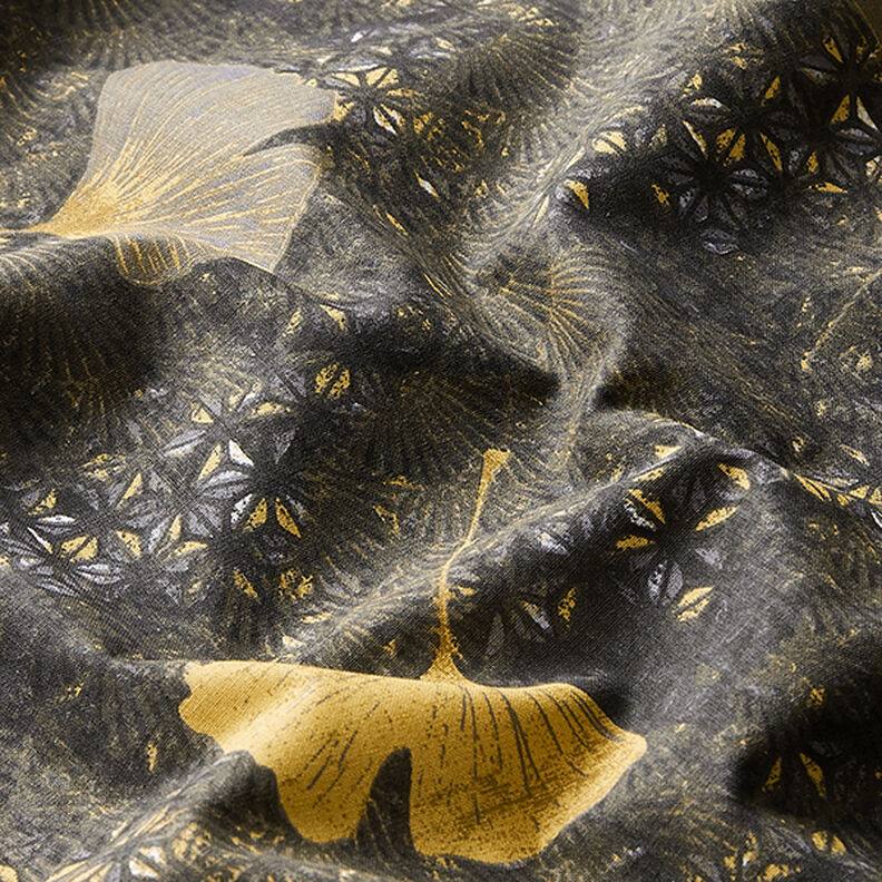 Tela de algodón Cretona Ginkgo – mostaza,  image number 2
