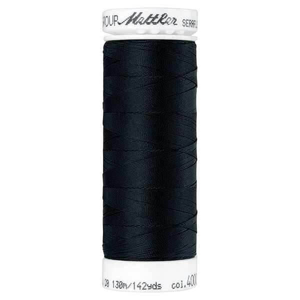 Hilo de coser Seraflex para costuras elásticas (4000) | 130 m | Mettler – negro,  image number 1