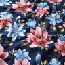 Tela de jersey de algodón Flores de ensueño | Glitzerpüppi – azul marino,  thumbnail number 1