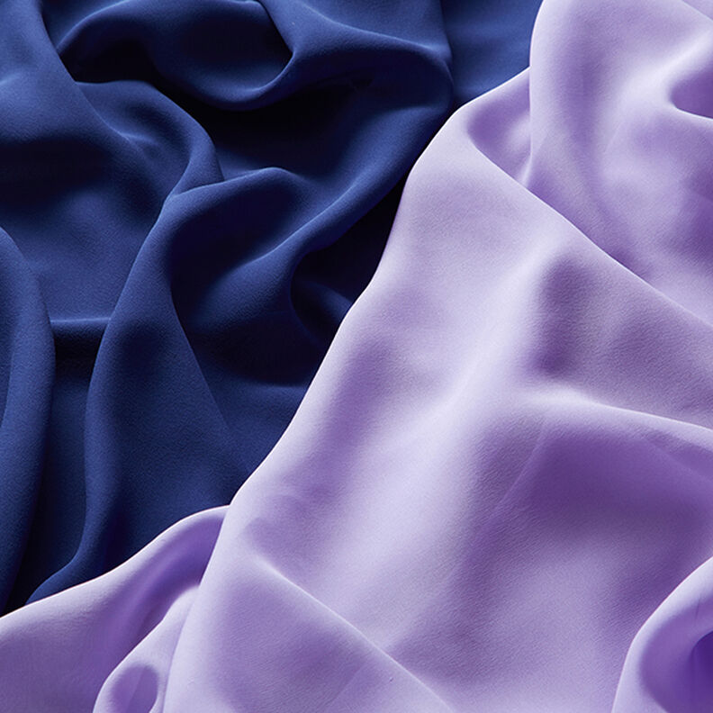 Chifón de seda – azul marino,  image number 6