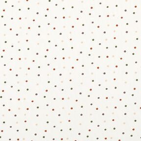 Tela de jersey de algodón Puntos coloridos – blanco lana, 