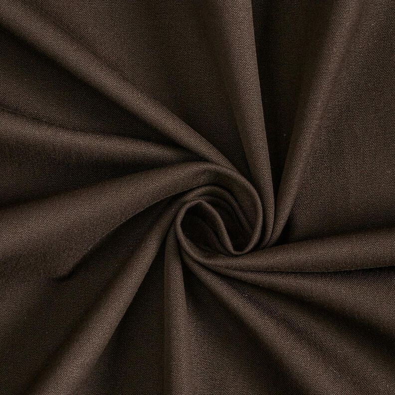 Tela de pantalón elástico liso – marrón negro,  image number 1