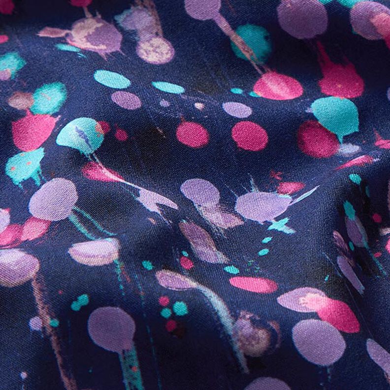 Tejido Softshell Galletas corriendo Impresión digital – azul marino/rosa intenso,  image number 3