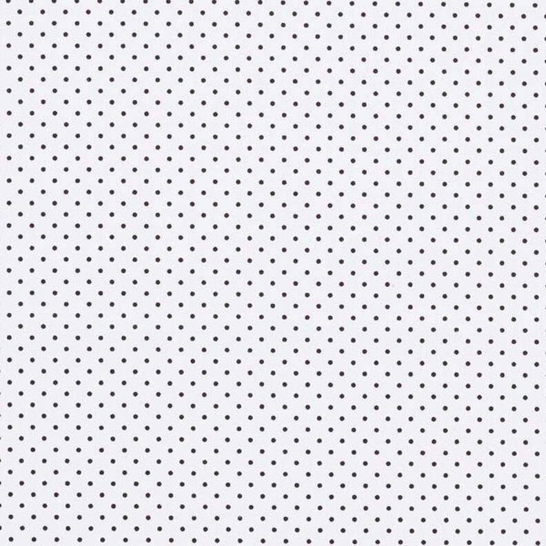 Popelina de algodón puntos pequeños – blanco/negro,  image number 1