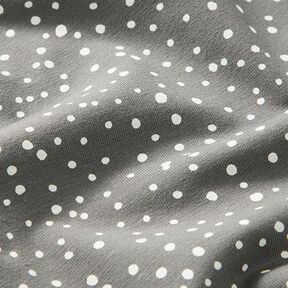Tela de jersey de algodón Puntos irregulares – gris, 