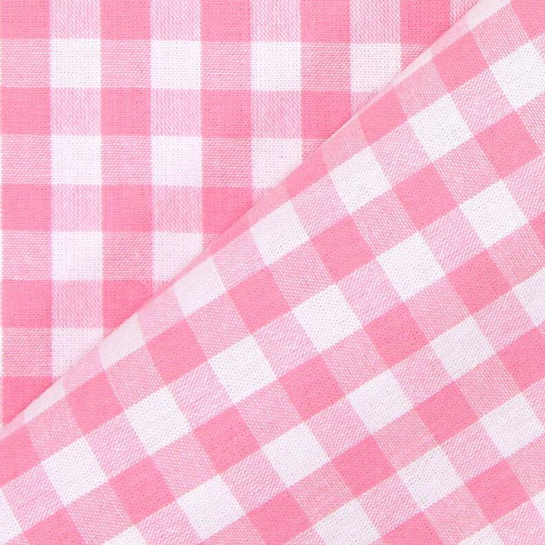 Tela de algodón Cuadros vichy 1 cm – rosa/blanco,  image number 3