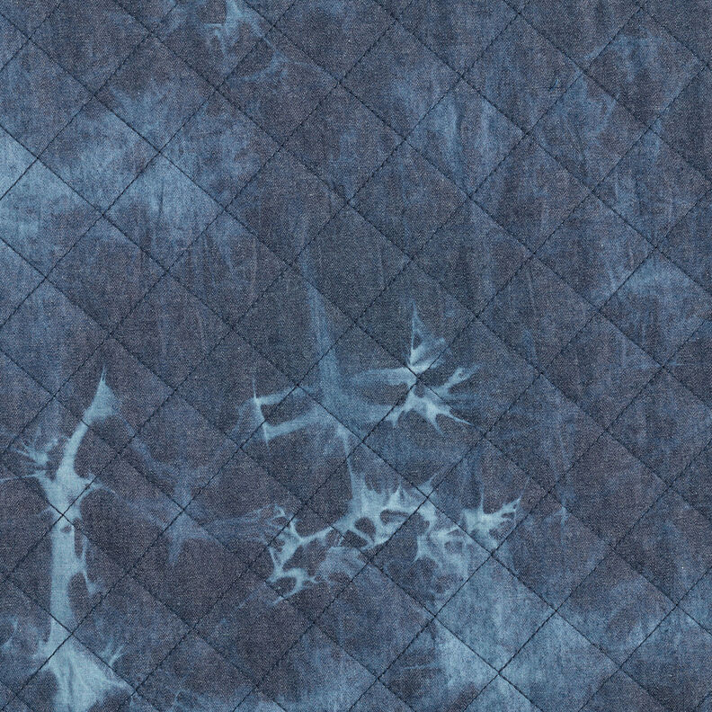 Tejido acolchado chambray teñido anudado – azul vaquero,  image number 6