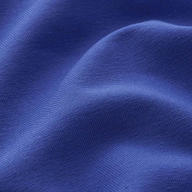 Tela de jersey de algodón Uni mediano – índigo,  image number 4