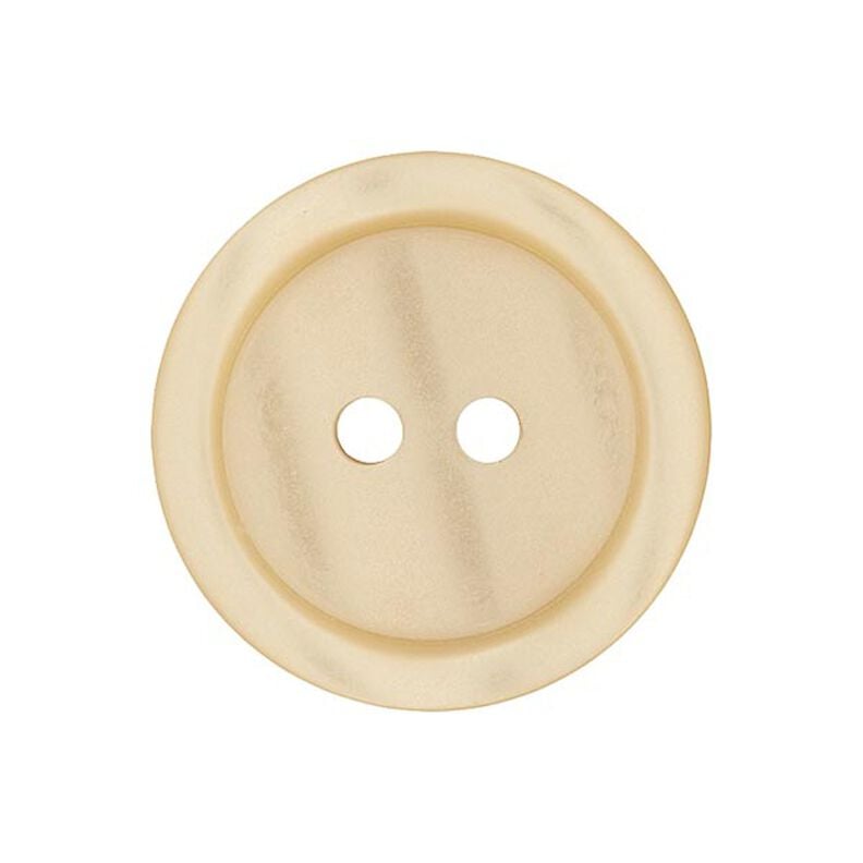 Botón de plástico de 2 agujeros Basic - beige claro,  image number 1