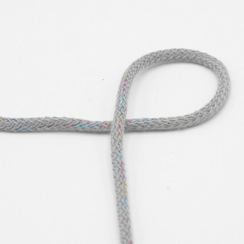 Cordel de algodón Lúrex [Ø 5 mm] – elefante gris,  image number 1