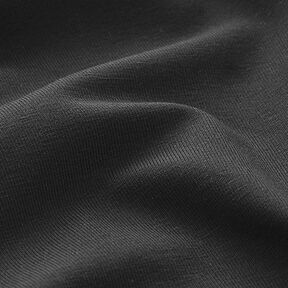 Tela de jersey de algodón Uni mediano – negro | Retazo 50cm, 