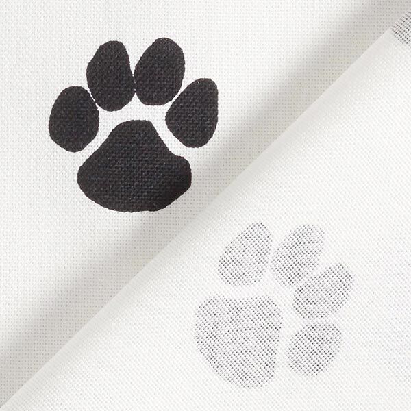 Tela decorativa Lona Patas de perro – blanco/negro,  image number 5