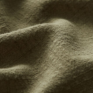 Tela de algodón Apariencia de lino – oliva, 