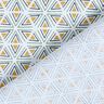 Tela de algodón Cretona Formas geométricas – blanco/oliva,  thumbnail number 4
