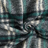 Tela de abrigo de punto mezcla lana a cuadros grandes – azul noche,  thumbnail number 3