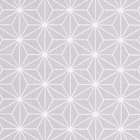 Tela de algod&oacute;n Cretona Estrellas japonesas Asanoha &ndash; gris, 