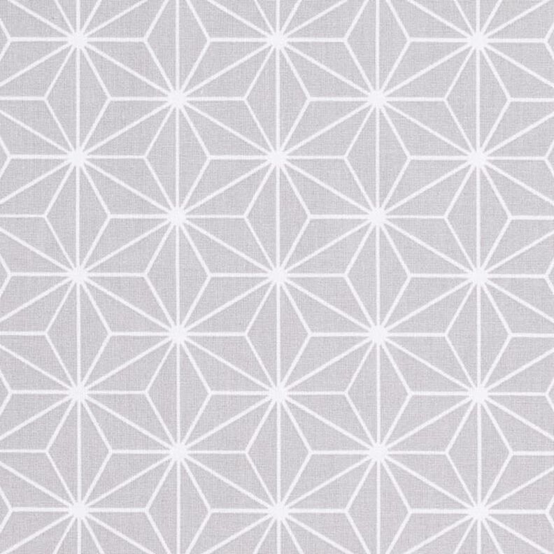 Tela de algodón Cretona Estrellas japonesas Asanoha – gris,  image number 1