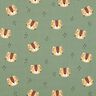 Tela de jersey de algodón Caras de leopardo  – pino,  thumbnail number 1