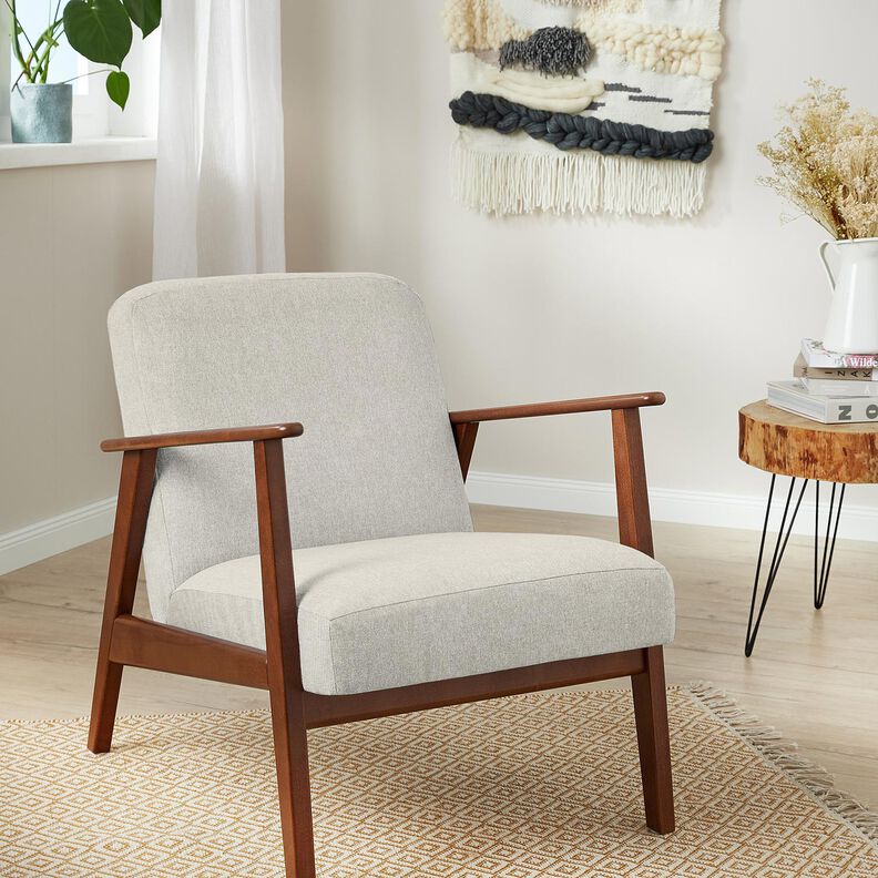 Tela de tapicer&iacute;a Estructura fina &ndash; gris brumoso,  image number 4