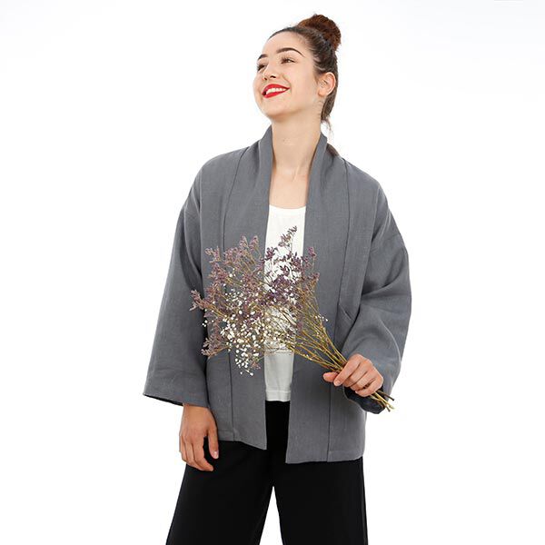 WOMAN SINA - Chaqueta kimono con bolsillos italianos, Studio Schnittreif  | XS -  XXL,  image number 9