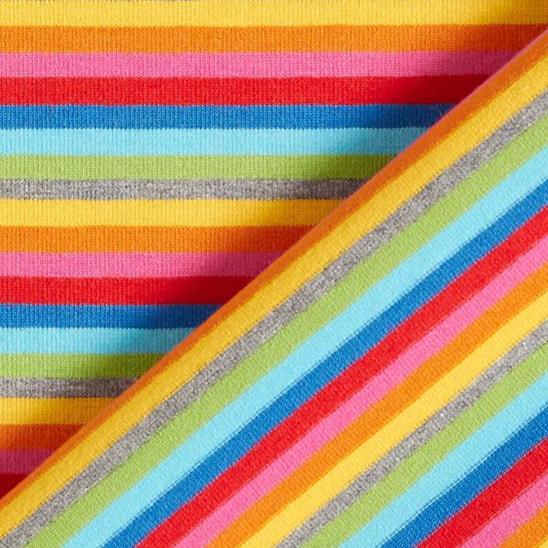 Tela de jersey de algodón Tirabuzón de arcoíris | by Poppy,  image number 4