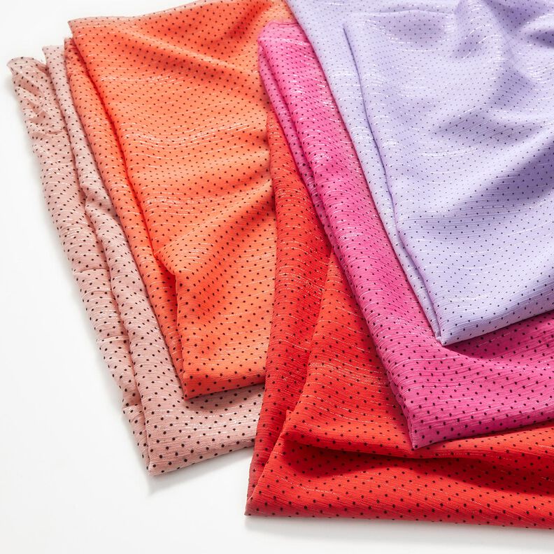 Gasa con purpurina puntos y rayas – naranja,  image number 5