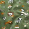 GOTS Tela de jersey de algodón Lindos animales de la selva – pino,  thumbnail number 2