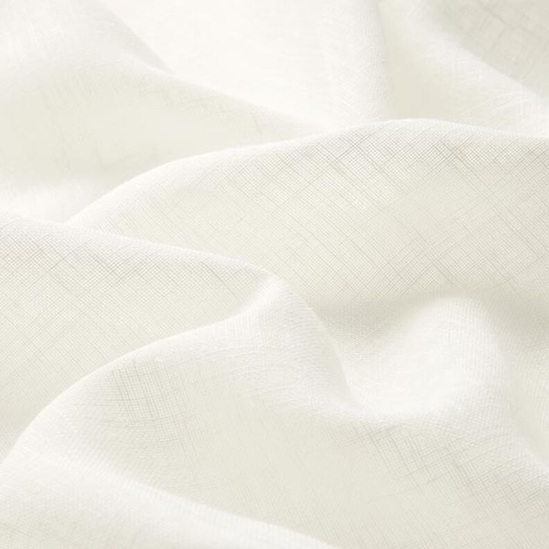 Tejido para cortinas Voile Apariencia de lino 300 cm – blanco lana,  image number 2