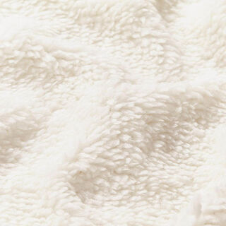 Piel sintética Tela de peluche – blanco lana, 