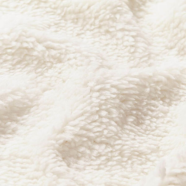 Piel sintética Tela de peluche – blanco lana,  image number 2