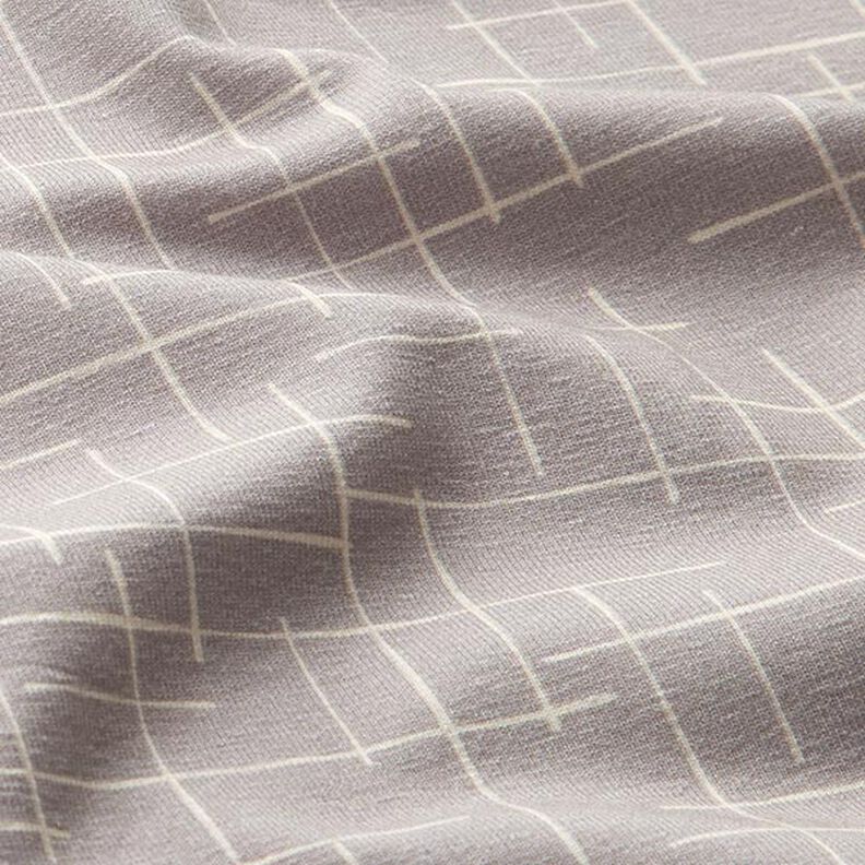 Punto de algodón cuadros interrumpidos – gris claro,  image number 2