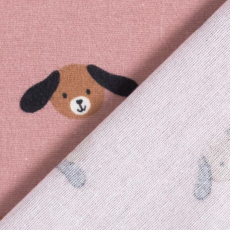 Franela de algodón Cabezas de perro | by Poppy – rosa antiguo,  image number 4