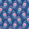 Tela de jersey de algodón Pavo | Stoff&Liebe – azul real/rosa intenso,  thumbnail number 1