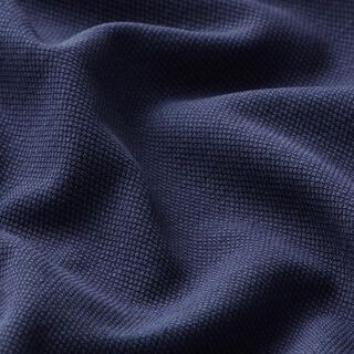 Tela de jersey de algodón Piqué fino – azul marino, 