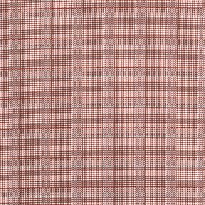 Mezcla de algodón Príncipe de Gales – blanco/borgoña, 