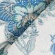 Tela decorativa Lona Adornos florales orientales 280 cm – blanco/azul,  thumbnail number 4