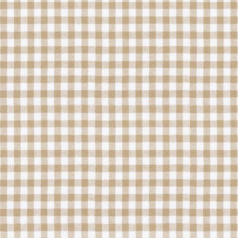 Tela de algodón Vichy - 0,5 cm – marrón claro,  image number 1