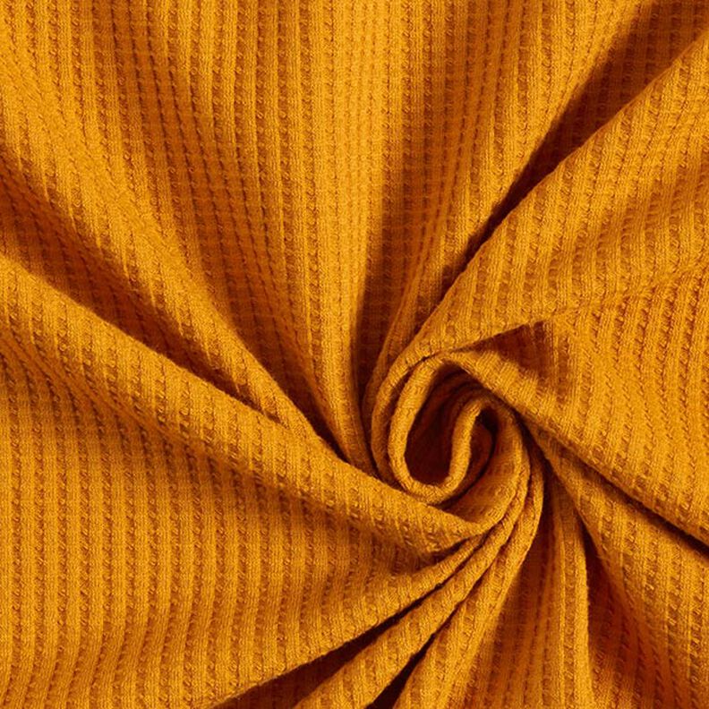 Jersey de algodón con relieves Uni – amarillo curry,  image number 1