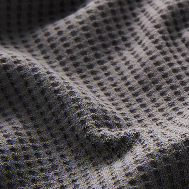 Jersey de algodón con relieves Uni – gris,  image number 2