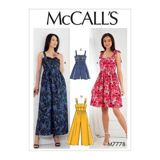 Vestido, McCalls 7778 | 32 - 40, 