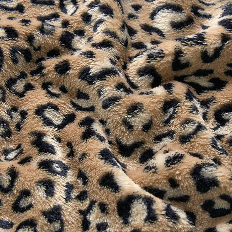 Polar suave Estampado leopardo – marrón medio,  image number 2