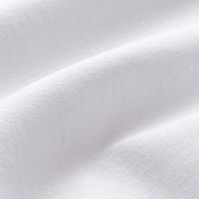 Mezcla de lino y algodón Uni – blanco,  image number 2