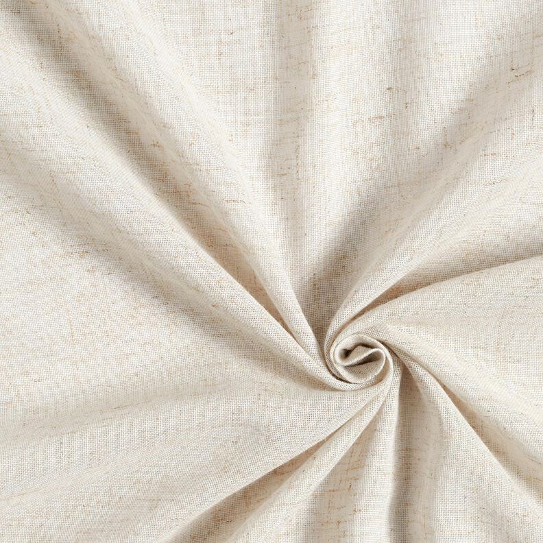 Tela para cortinas Mezcla de lino Uni – naturaleza,  image number 3