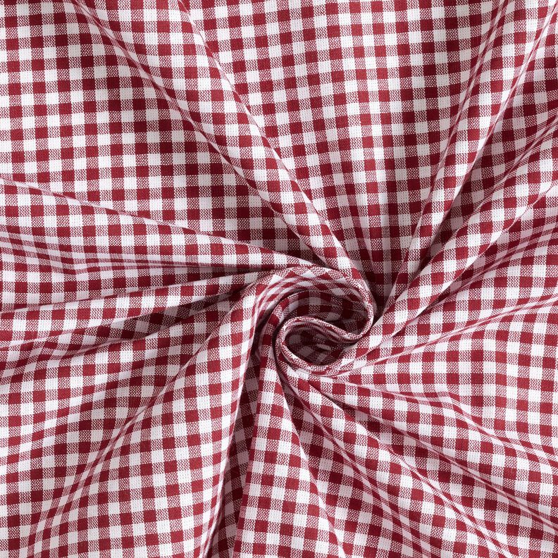Tela de algodón Pequeño vichy – rojo oscuro/blanco,  image number 4