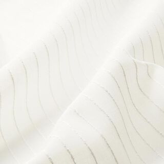 Tela para cortinas Rayas anchas Hilo con efecto 300 cm – blanco, 